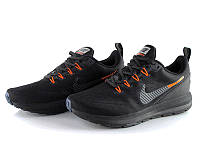 Черные с оранжевым кроссовки NIKE zoom structure 22x