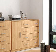 Комод з висувними ящиками IdealMebel Комод-4+1Б, тумба для зберігання речей