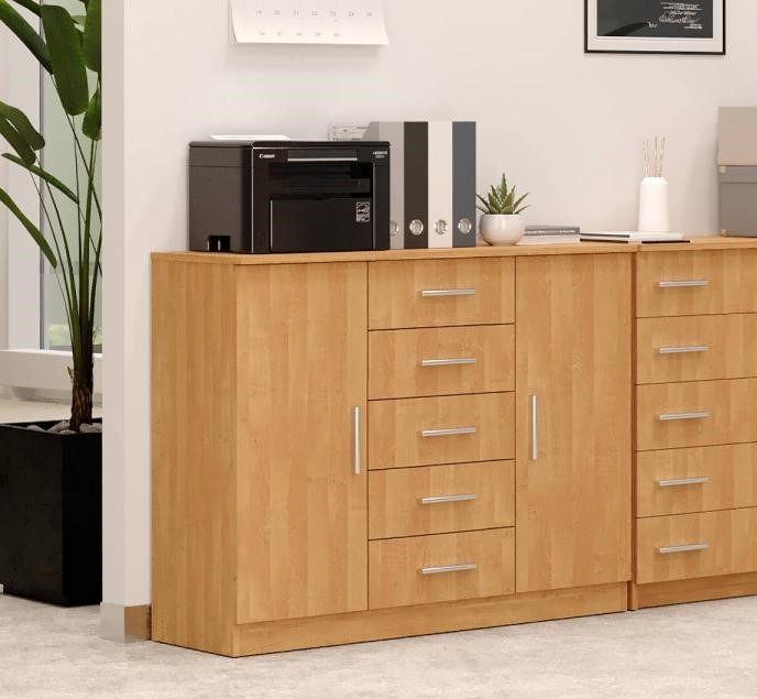 Комод з висувними ящиками IdealMebel Комод-5+2, тумба для зберігання речей