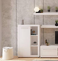 Тумба у вітальню IdealMebel Тумба-1 (МГ-1), тумба з полицями у вітальню, тумба-комод