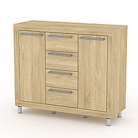 Тумба у вітальню IdealMebel Тумба-3 (МГ-1), тумба з висувними ящиками у вітальню, тумба-комод