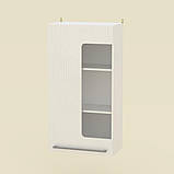 Тумба у вітальню IdealMebel Тумба навісна (МГ-3), тумба з полицями навісна, тумба зі скляним фасадом, фото 3