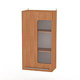 Тумба у вітальню IdealMebel Тумба навісна (МГ-3), тумба з полицями навісна, тумба зі скляним фасадом, фото 4