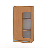 Тумба у вітальню IdealMebel Тумба навісна (МГ-3), тумба з полицями навісна, тумба зі скляним фасадом, фото 5