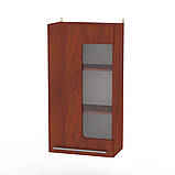 Тумба у вітальню IdealMebel Тумба навісна (МГ-3), тумба з полицями навісна, тумба зі скляним фасадом, фото 6