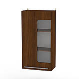 Тумба у вітальню IdealMebel Тумба навісна (МГ-3), тумба з полицями навісна, тумба зі скляним фасадом, фото 7