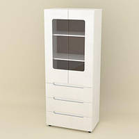 Шкаф в гостиную IdealMebel Шкаф-21,шкаф с выдвижными ящиками в гостиную, шкаф-витрина