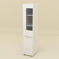 Шкаф в гостиную IdealMebel Шкаф-24 Л, шкаф с выдвижными ящиками в гостиную, шкаф-витрина