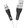 Кабель для зарядки MicroUSB Android BOROFONE BX46 |1m 2.4A| Білий, фото 3