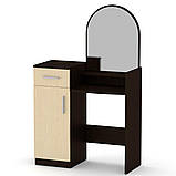 Туалетний столик IdealMebel Tрюмо-1, стіл з тумбою і ящиком для речей, косметики, трюмо з дзеркалом, фото 8