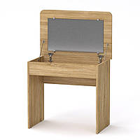 Туалетный столик IdealMebel Трюмо-7, стол с ящиком для вещей, косметики, трюмо с зеркалом
