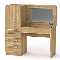 Туалетный столик IdealMebel Трюмо-8, стол с ящиком для вещей, косметики, трюмо с зеркалом