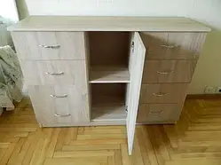 Комод з висувними ящиками IdealMebel Комод-8+1, тумба для зберігання речей