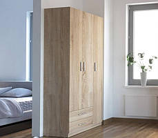 Шафа для одягу і речей IdealMebel Шафа-13, шафа зі штангою і висувними ящиками, шафа в спальню, вітальню