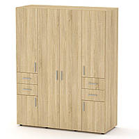 Шафа для одягу і речей IdealMebel Шафа-20, шафа зі штангою і висувними ящиками, шафа в спальню, вітальню
