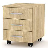 Тумба пересувна IdealMebel MП-3, тумбочка з висувними ящиками, тумба в офіс., фото 3