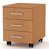 Тумба пересувна IdealMebel MП-3, тумбочка з висувними ящиками, тумба в офіс., фото 4