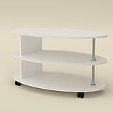 Стіл журнальний з полицями IdealMebel Соната, журнальний столик, стіл у вітальню, пересувний столик, фото 3