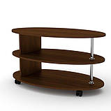 Стіл журнальний з полицями IdealMebel Соната, журнальний столик, стіл у вітальню, пересувний столик, фото 7