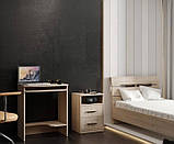 Комп'ютерний стіл IdealMebel СКМ-13, письмовий стіл із полицями, стіл із висувною полицею, фото 2