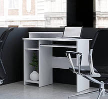 Комп'ютерний стіл IdealMebel СКМ-1, письмовий стіл із полицями, стіл із висувною полицею
