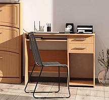Комп'ютерний стіл IdealMebel СКМ-7, письмовий стіл із полицями, стіл із висувною полицею
