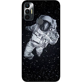 Чохол силіконовий для Tecno Spark 7 з картинкою Космонавт