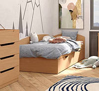 Кровать IdealMebel Кровать-90+2С, односпальная кровать с выдвижными ящиками