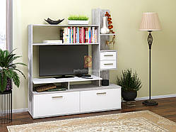 Вітальня IdealMebel "Аліканте", стінка у вітальню з полицями і висувними ящиками