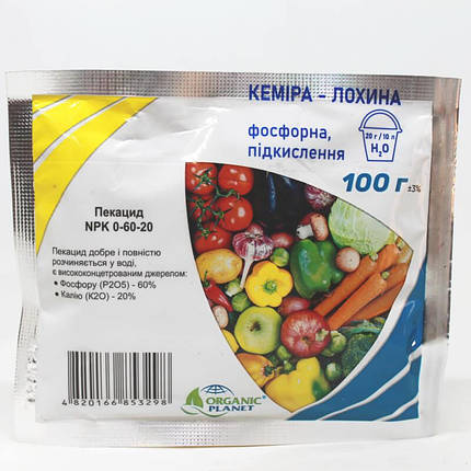 Кеміра – Лохина Pekacid (Пекацид) NPK 0-60-20, 100 г — фосфорне підкислення, фото 1