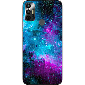 Чохол силіконовий для Tecno Spark 7 з картинкою Космос