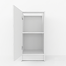 Кухонна тумба 400мм з 2 полицями та МДФ фасадом Тумба підлогова без стільниці для кухні Кухонні модулі, фото 8