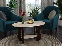 Стол журнальный с полкой IdealMebel Тюльпан, журнальный столик, стол в гостиную