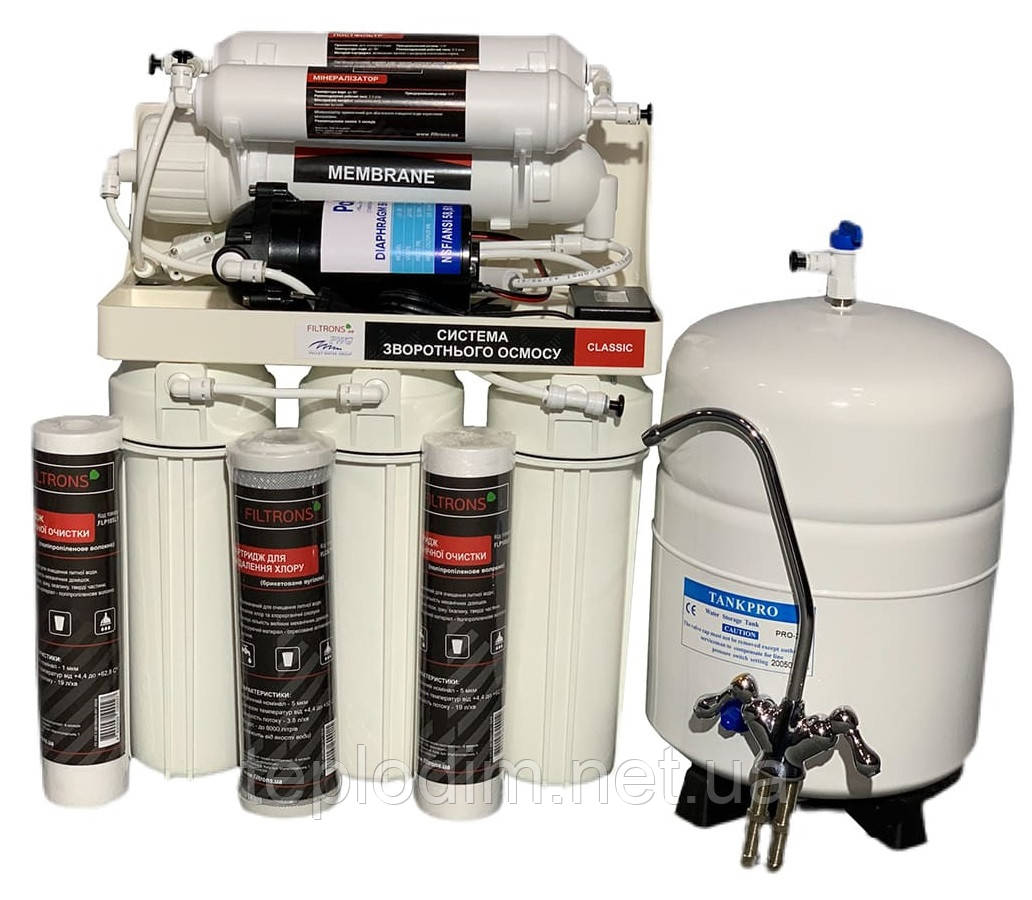 Система зворотного осмосу Filtrons Classic RO-6-BP