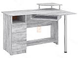 Комп'ютерний стіл IdealMebel Орфей, письмовий стіл з тумбою і висувною полицею для клавіатури, кутовий стіл, фото 2