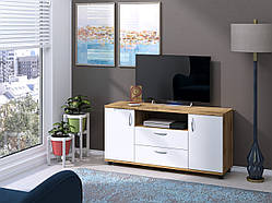 Тумба під телевізор IdealMebel Борнео, тумба-комод під телевізор з нішою, тумба під телевізор у вітальню.