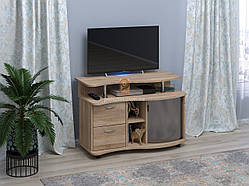 Тумба під телевізор IdealMebel Бостон, тумба-комод під телевізор з нішою, тумба під телевізор у вітальню.