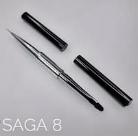 Пензлик для дизайну Saga Professional 08, двосторонній, штучний ворс
