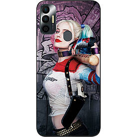 Силіконовий чохол для Tecno Spark 7 з картинкою Харлі Квін