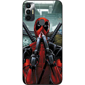 Силіконовий чохол для Tecno Spark 7 з картинкою Дедпул
