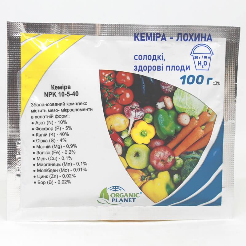 Кеміра – Лохина NPK 10-5-40, 100 г — солодкі та здорові плоди