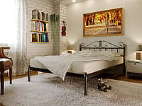 Кровать IdealMebel ROSANA-1, металлическая кровать с изголовьем, кровать loft