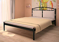 Кровать IdealMebel INGA, металлическая кровать с изголовьем, кровать loft
