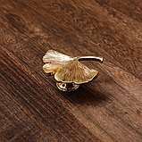 Меблева ручка для шафи, шухляди, комоду,  ретро, декоративна, листя, фото 5