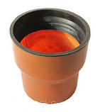 Адаптор ПВХ d 110/124 мм, для переходу на чавунну трубу, з манжетою, фото 2