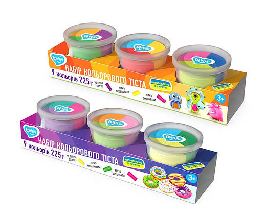 Набір для ліплення з тестом 3 cups Multi-colored Lovin, 41188, фото 1