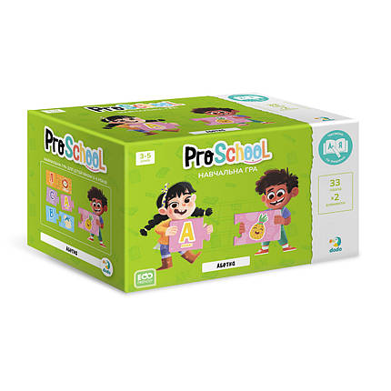 Навчальна гра-пазл Азбука. Навчання в грі набагато простіше і цікавіше нудного та слізного зубріння книг. Сьогодні вчимо літери, фото 1