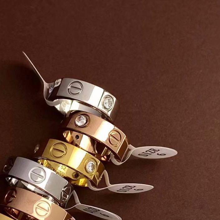 Брендові кільця Cartier / Картьє, з цирконами