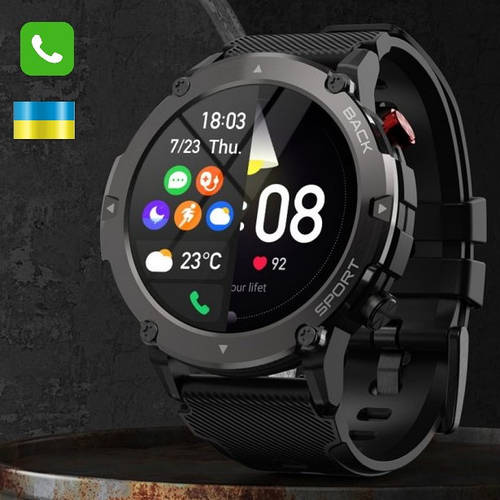 Смарт часы мужские со звонком Smart Watch противоударные Modfit Sniper ...