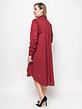 Жіноча сукня-сорочка Троя бордо, фото 6